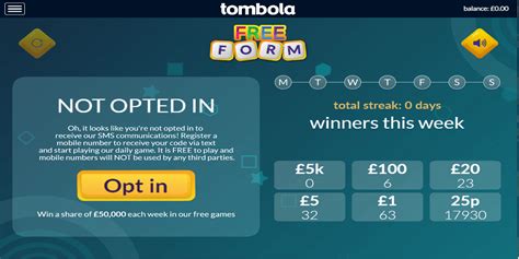 tombola enter code.